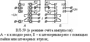 Схема подключения и расположения выводов