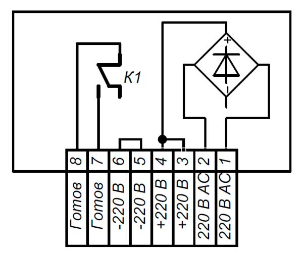 Схема подключения преобразователя БЖ600М.220AC.220