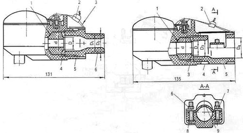 Рис.1. Чертеж комплекта монтажных частей