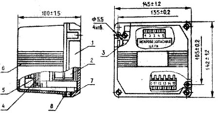 Рис.1. Чертеж блока контроля сопротивления БКС-3.1