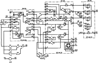 Рис.1. Схема электрическая БК-ДА блока