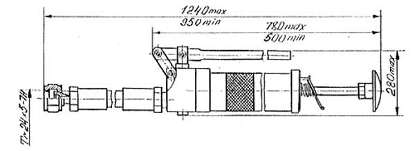 Габаритная схема насоса НР (ШРГ-630), НР-2 (ШРГ-630-1)