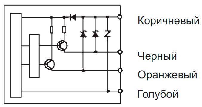 Световодные фотоэлементы F71 - схема коммутации