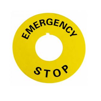 Табличка маркировочная EMERGENCY STOP фото 1