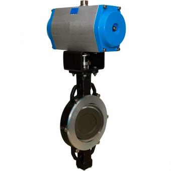 Затвор поворотный с двойным эксцентриком 2Е-5 ABO valve фото 1
