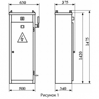 Шкаф силовой вводно-распределительный РУ-1 фото 1