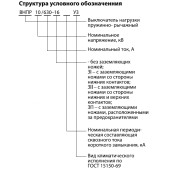 Выключатели нагрузки автогазовые пружинно-рычажные типа ВНПР ТУ РБ 00457969.014-96 фото 2