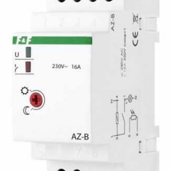 Фотореле AZ-B   230В, 16A, 1Z, IP20 с выносным герметичным фотодатчиком IP65 ( датчик выносной ?10/L=1м в компл.) фото 1